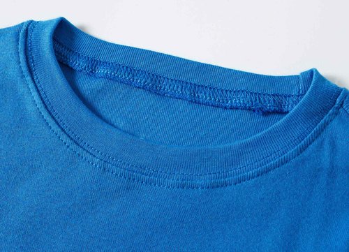 Family Feeling Boys Pajamas Solid Colors 2 Piece Long Sleeve Kids Pyjamas Set Cotton Blue Size 12
