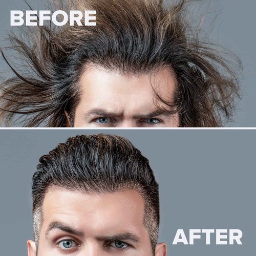 KALIVE Men's Hair Styling Gel 16 oz, (2-pack), Strong-Hold and Light Shine all day, Mens Hair Product fresh scent No Flaking or Alcohol
