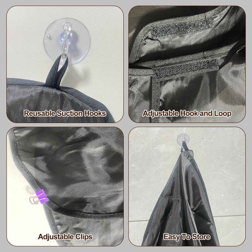 2 Pack Beard Bib Apron for Men, Hair Catcher for Shaving & Trimming with Suction Cups – Practical & Funny Shaving Accessory Gift for Husband, Dad, or Boyfriend (Black and White)