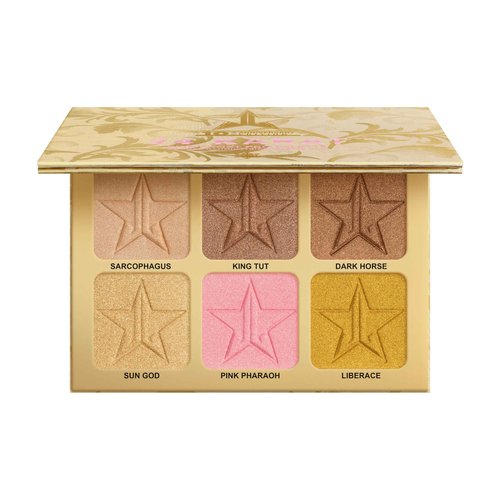 Jeffree Star Cosmetics 24K Skin Frost Palette, 6 Highlighter Shades, 10 Year Anniversary Edition, 0.24 oz Each