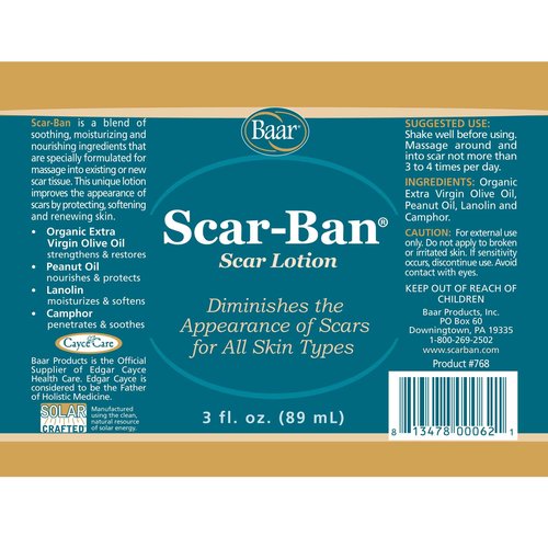 Baar Scar Ban Roll On, 3 oz. (Pack of 2)