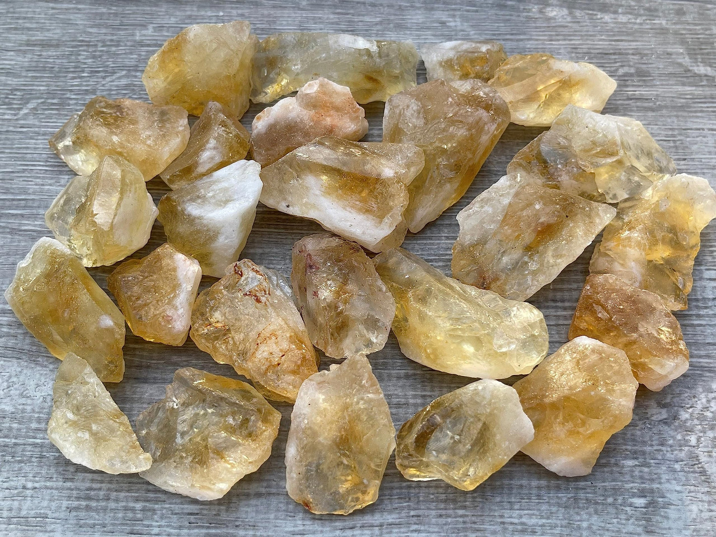 GAF TREASURES Wholesale Raw Citrine Crystals, Natural Citrine Stone, Natural Rough Citrine Crystals, Citrine Rough, Citrine Healing Crystals (Citrine, 0.5 Pound)