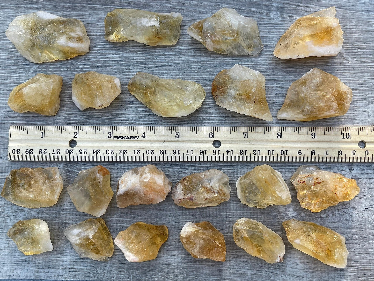 GAF TREASURES Wholesale Raw Citrine Crystals, Natural Citrine Stone, Natural Rough Citrine Crystals, Citrine Rough, Citrine Healing Crystals (Citrine, 0.5 Pound)