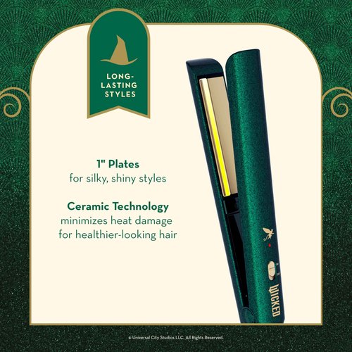 Wicked Elphaba Flat Iron from Conair, 1-inch Hair Straightener
