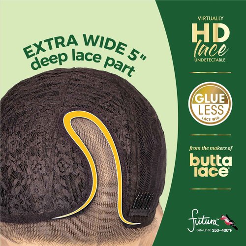 Sensationnel Chicbob Lace Frontwig - Bob Unit 3 Face Framing Glueless Wig Wide 5 Inch Deep Part Synthetic Preplucked Hairline (DIRTYBLONDE)