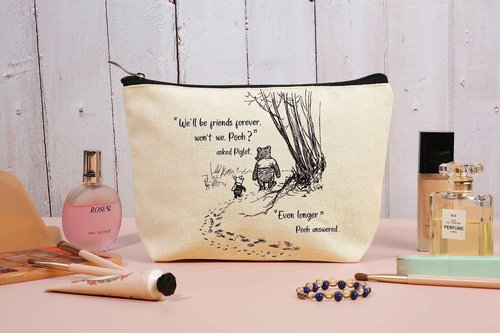 ZVMIS Friendship Gift-Best Friends Bestie BFF Gift-Daughter Sister Niece item-Birthday Best Christmas Idea -Makeup Bag Cosmetic Bag Travel Accessory Pouch-We’ll Be Friends Forever keepsake