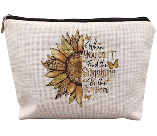 uinwk Positive affirmations makeup bag,sunflower makeup bag,sunflower gifts for women,sunshine makeup bag,inspirational gift for women sister daughter best friend