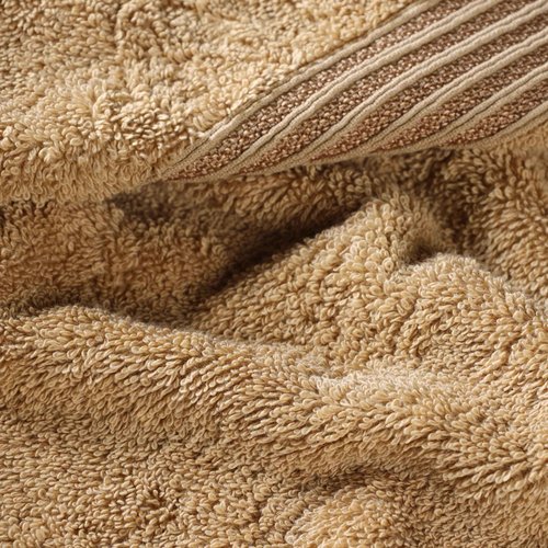 Superior 100% Long Staple Combed Cotton Face Towels, 10 Piece, Toast