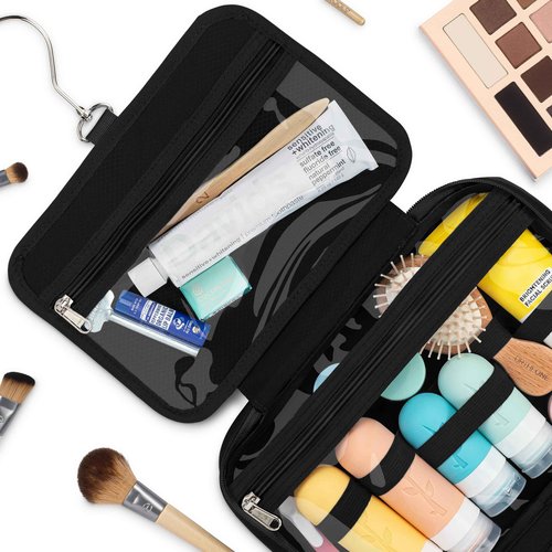 Eco Sun Hanging Travel Toiletry Bag — Designed in Hawaii — Water-resistant Travel Organizer for Bathroom Accessories