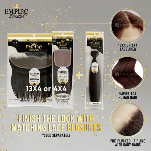 Sensationnel Empire bundles- body wave 10a tangle shed free human hair for weaving and sew in styles - 1 pack (16 inch, NATURAL/BLACK)