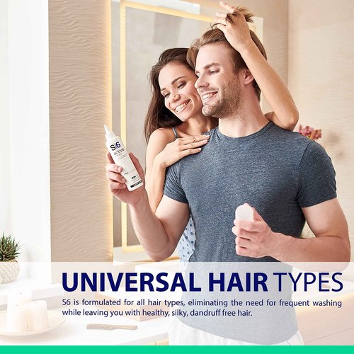NAPURA S6 Active Professional Anti Dandruff Shampoo with Tea Tree Oil, 1% Zinc and 1% Salicylic Acid - Natural Itchy Scalp Treatment (13.53 fl oz) for Men and Women