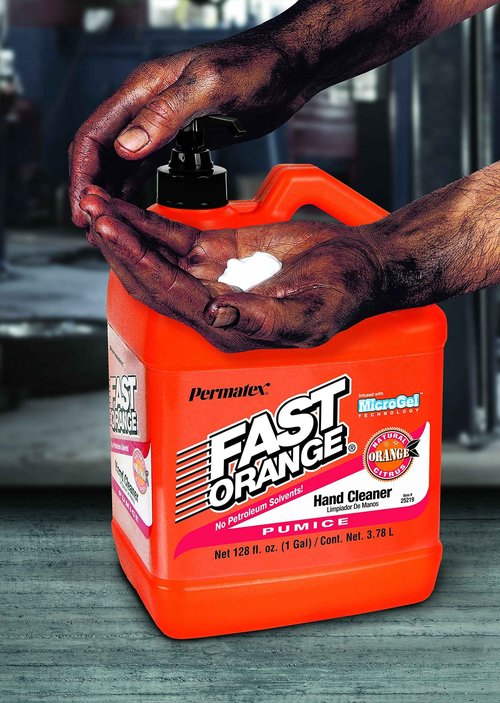 Fast Orange Permatex 25219 Pumice Lotion Hand Cleaner with Pump, 1 Gallon (Pack of 2)