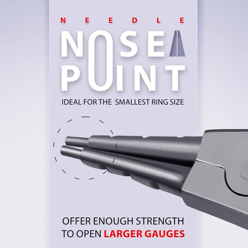 SURGICAL ONLINE Bead Capture Ring Opener & Closer Set - Ball Closure Body Piercing Tool Tattoo, Autoclavable, Needle Nose Beak