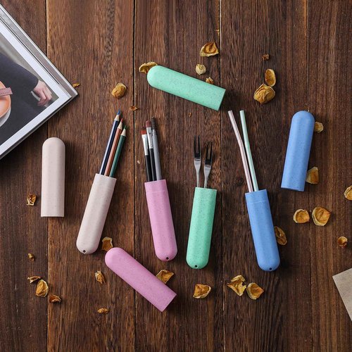 Muslih 4 Pack Toothbrush Travel Case, Travel Toothbrush Holder with Ventilation Holes, for Travel, Home, Business, School, Camping