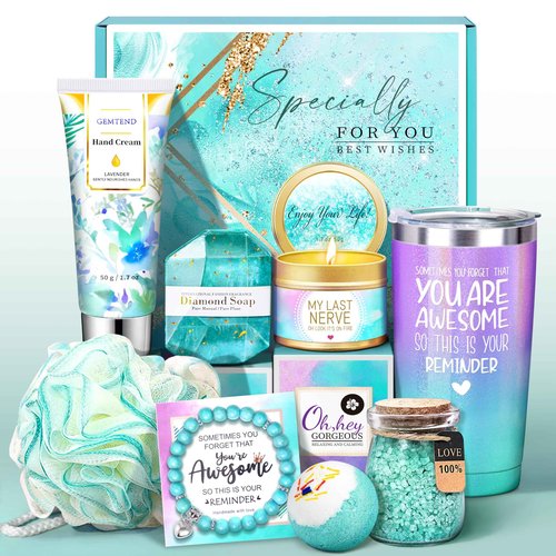 Birthday Gifts for Women, Gifts for Women, Mom, Wife, Girlfriend, Sister, Friends, Her, Relaxing Spa Gifts Basket Self Care Gifts, Christmas, Valentine's Day, Mother's Day Gifts