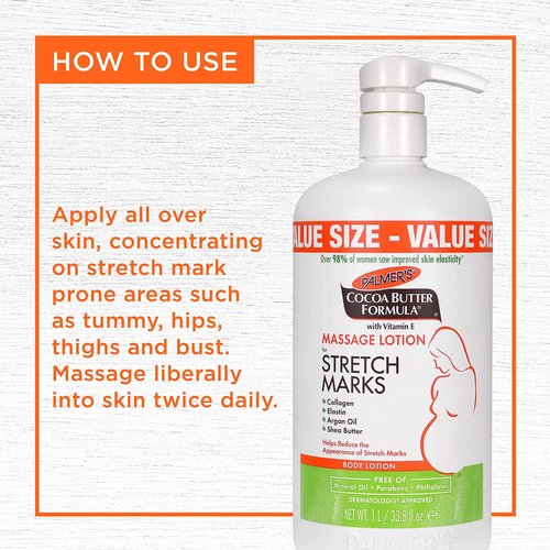 Palmer's Cocoa Butter Formula Massage Lotion For Stretch Marks, Pregnancy Skin Care & Cocoa Butter Formula Soothing Oil with Vitamin E, Dry, Itchy Skin Relief
