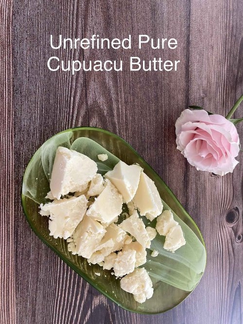 Oslove Organics Cupuacu butter -Pure and Natural 8oz Fresh, Rich and Creamy in DIY mixes | Vegan butter | Use for whipped body butters, salves, lotions & soaps.
