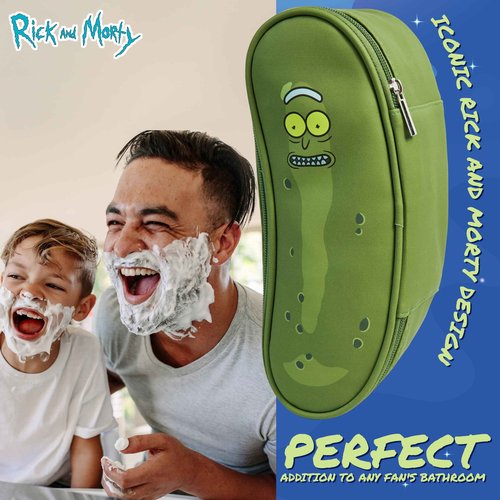 RICK AND MORTY Mens Toiletry Bags Wash Bag Travel Toiletries Bag for Men Teenagers Grooming Travel Gym Gifts for Him