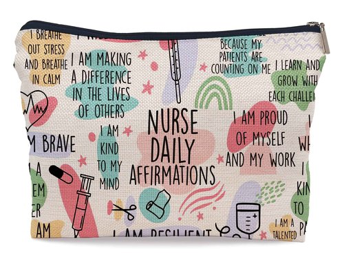 Ayxvt Nurse Bag,Nursing Bags for Nurses, Nurse Cosmetic Bag,Nurse Gifts, Nurse Makeup Bags,Nurse Gifts for Women, Nurse Zipper Pouch