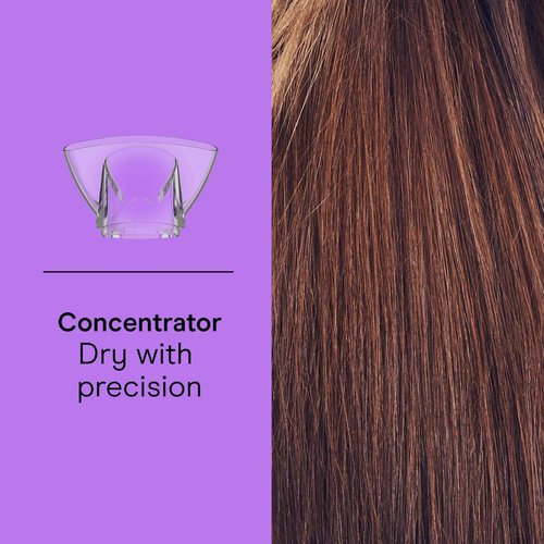 Conair Double Ceramic Hair Dryer, 1875W Blow Dryer with Diffuser and Concentrator, Ionic Conditioning, 3 Heat & 2 Speed Settings, Amazon Exclusive, White