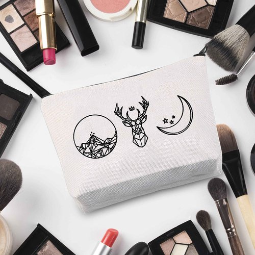 G2TUP Book Series Symbols Makeup Bag Novels Fan Gift Fantasy Fiction Cosmetics Bag Book Lover Gift s Zipper Travel Bag