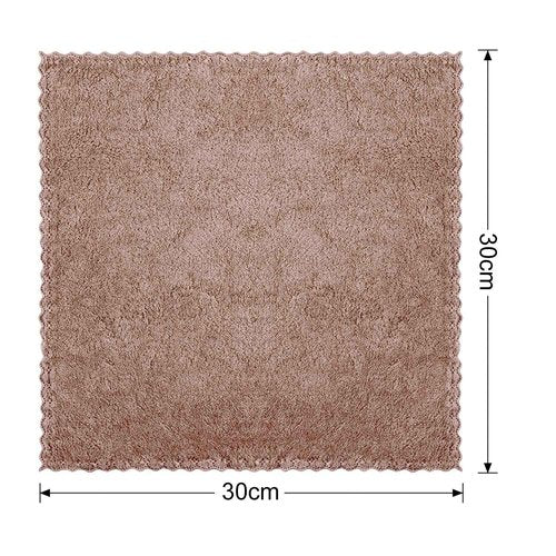 Syhood 6 Pieces Face Wash Cloth 12 x 12 in Makeup Remover Cloths Towel Coral Velvet Facial Microfiber Fabric Soft Fast Drying Facial Cleansing Towel for Face