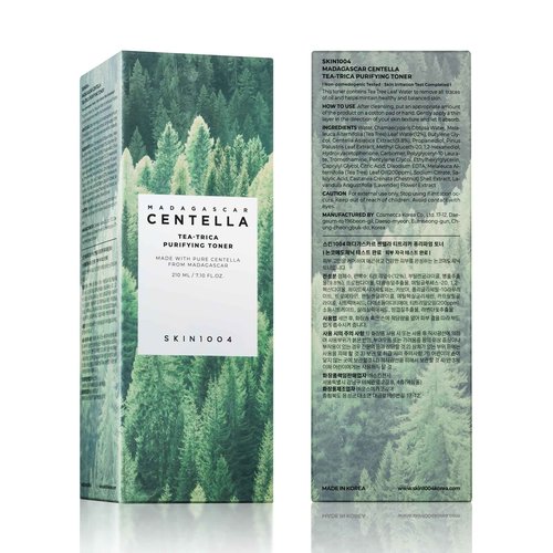 SKIN1004 Tea-Trica Purifying Toner 7.10 fl.oz, 210ml, Korean Face Toner with Tea Tree Leaf Water, Centella Asiatica & BHA, Hydrating Cica Facial Toner for Refreshing & Balancing Skin, Korean Skin Care