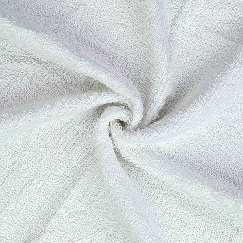 DecorRack 20 Pack 100% Cotton Wash Cloth, Luxurious Soft, 12 x 12 inch Ultra Absorbent, Machine Washable Premium Quality Washcloths, White (20 Pack)