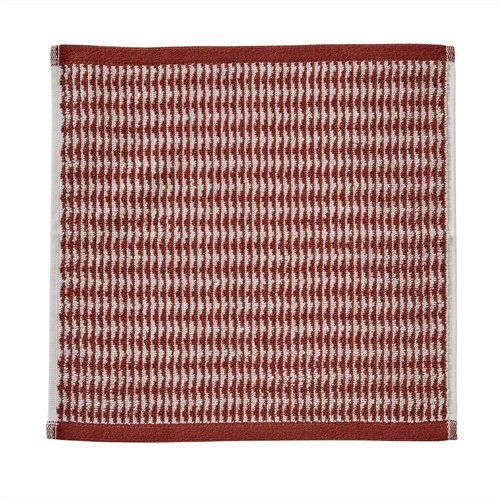 SKL Home Longborough 100% Turkish Cotton Premium 4-Piece Washcloth Set, 520 GSM, Soft & Absorbent Jacquard, Spice