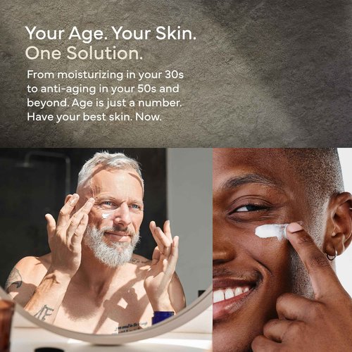 SEACRET Men's All-in-One Face Cream, 7-in-1 Day & Night Moisturizer, Non-Greasy, Anti-Aging formula with Dead Sea Minerals to Hydrate Skin and help Reduce Wrinkles, Dark Spots & Puffiness. 4.4 Fl.Oz.