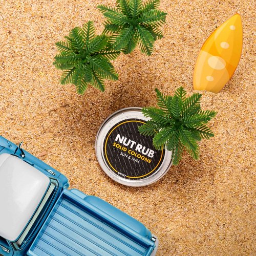Ballsy Body & Groin Rub Trio, Cologne for Everywhere, with Beeswax, Coconut and Sunflower Seed Oil (3 Pack, 0.85 Oz) - Ocean & Air, Bourbon & Barrel, Sun & Surf