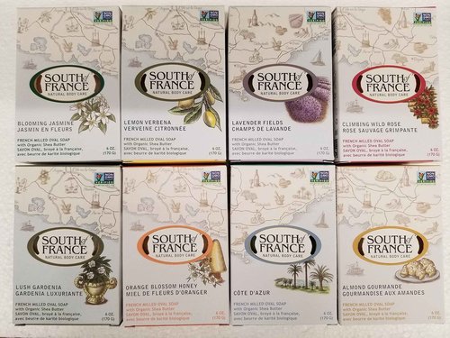 hipamus South of France Bar Soap Variety Pack (8 Scents 6 oz each)