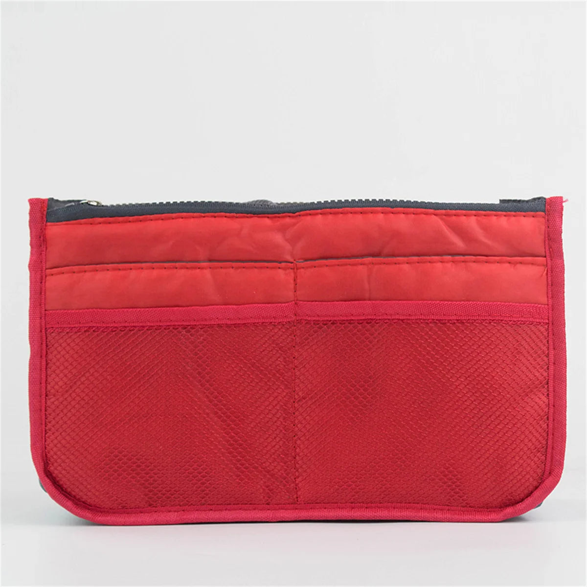 Large Capacity Bi-fold Storage Bag with Double Zipper for Household Organization