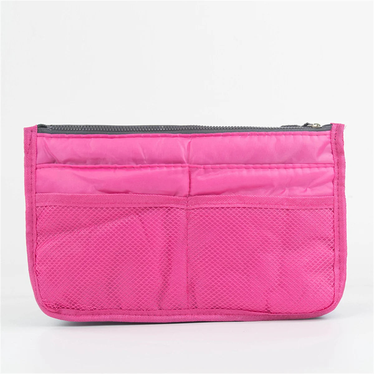 Large Capacity Bi-fold Storage Bag with Double Zipper for Household Organization