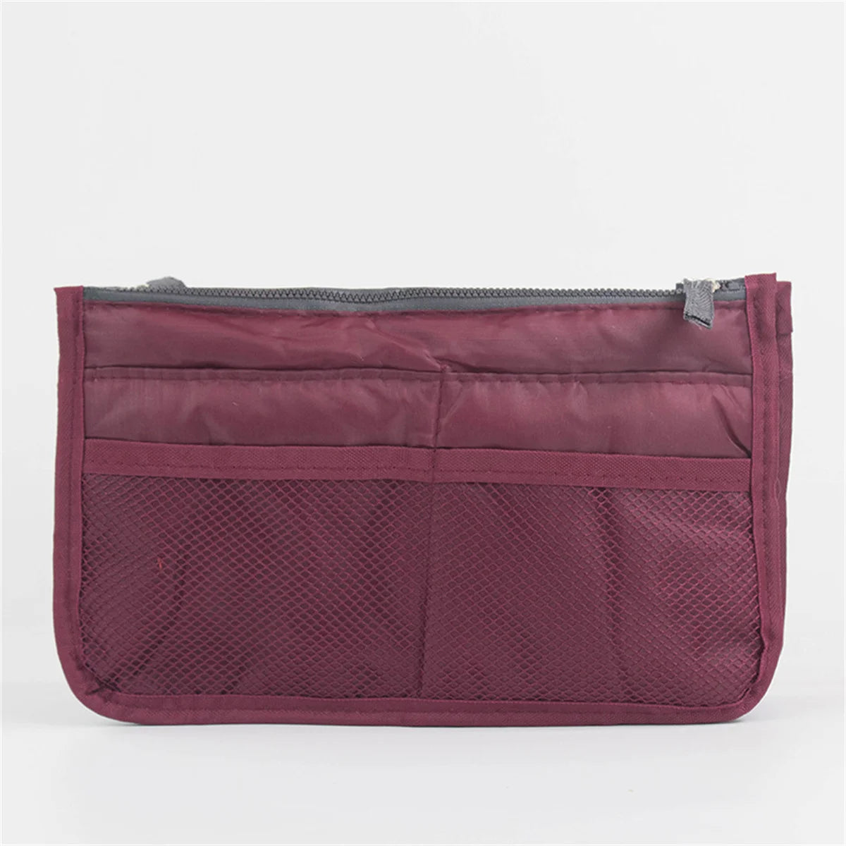 Large Capacity Bi-fold Storage Bag with Double Zipper for Household Organization