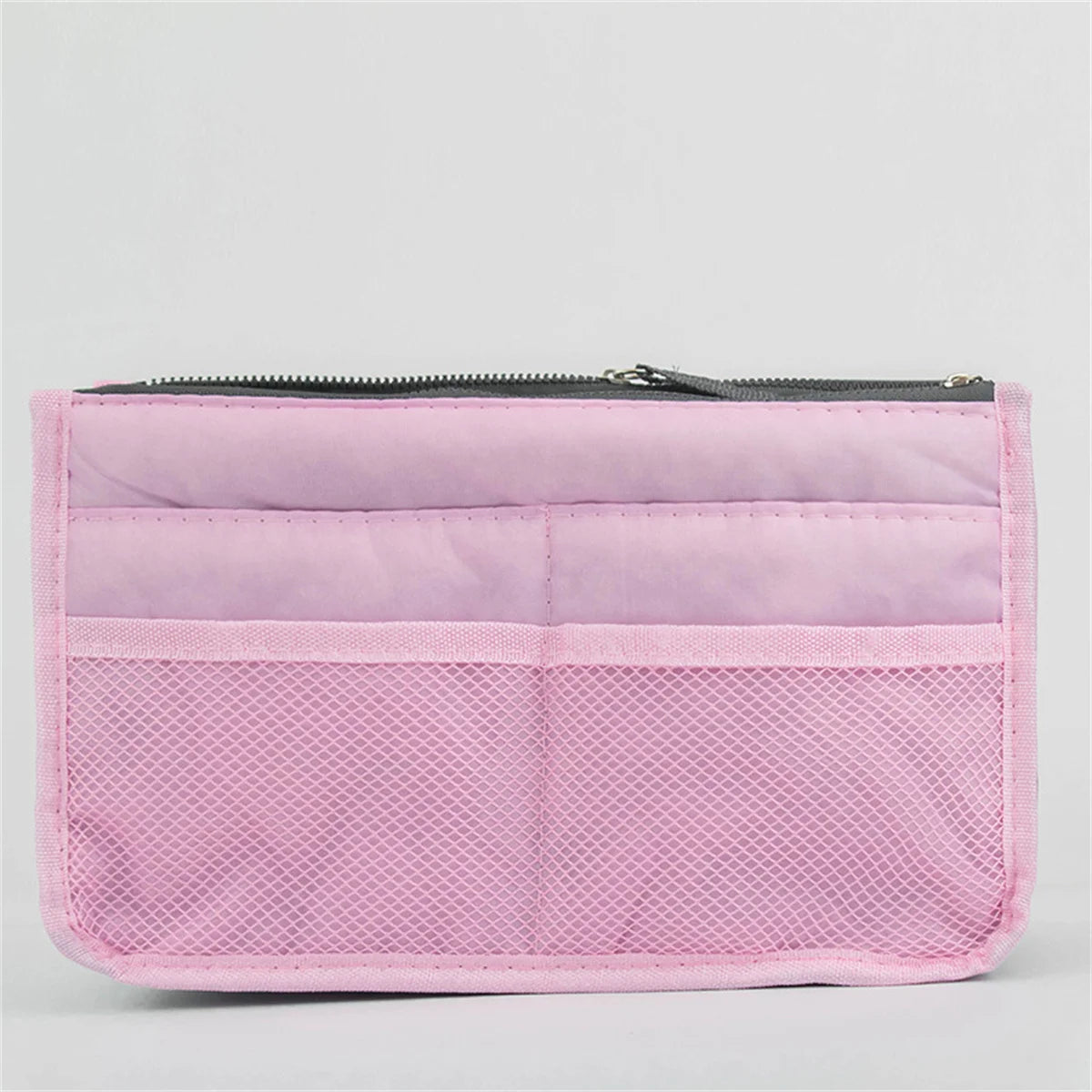 Large Capacity Bi-fold Storage Bag with Double Zipper for Household Organization