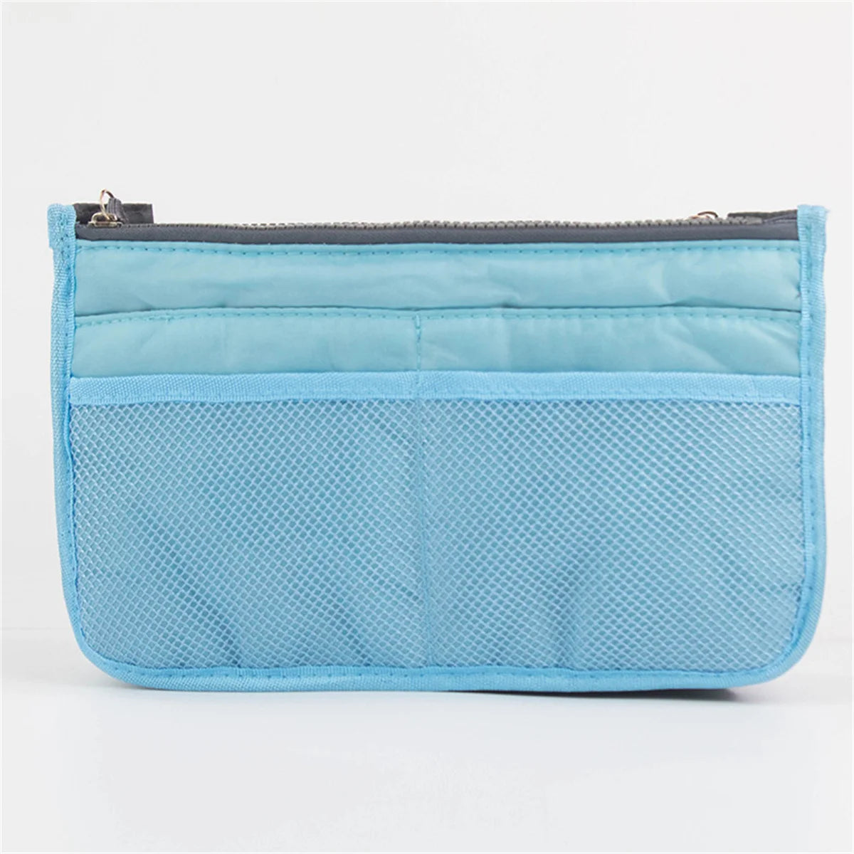 Large Capacity Bi-fold Storage Bag with Double Zipper for Household Organization