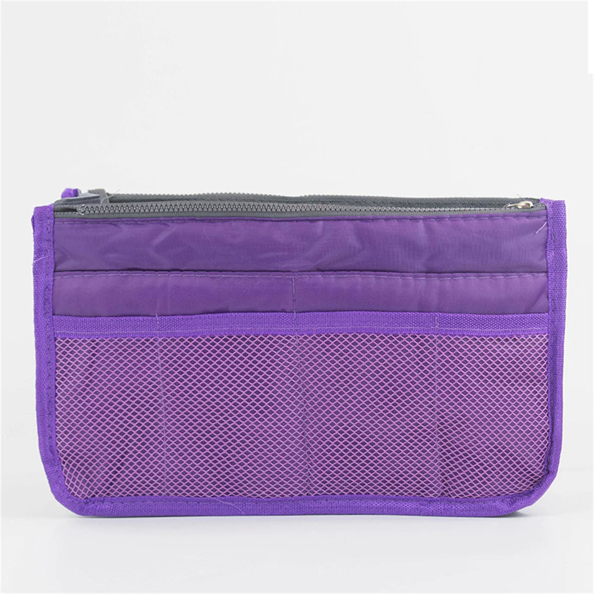 Large Capacity Bi-fold Storage Bag with Double Zipper for Household Organization