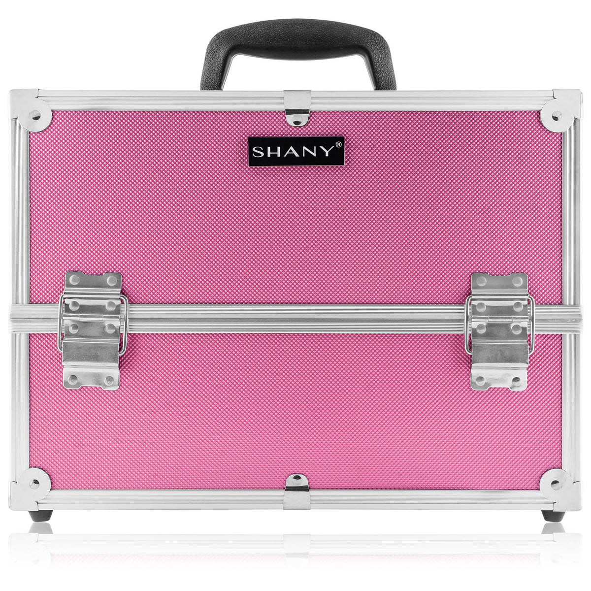 Professional Makeup Train Case with Shoulder Strap and Locks - High Capacity Storage