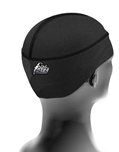 Black Durag with Support System - No Strings, Velcro Fastening, All Sizes