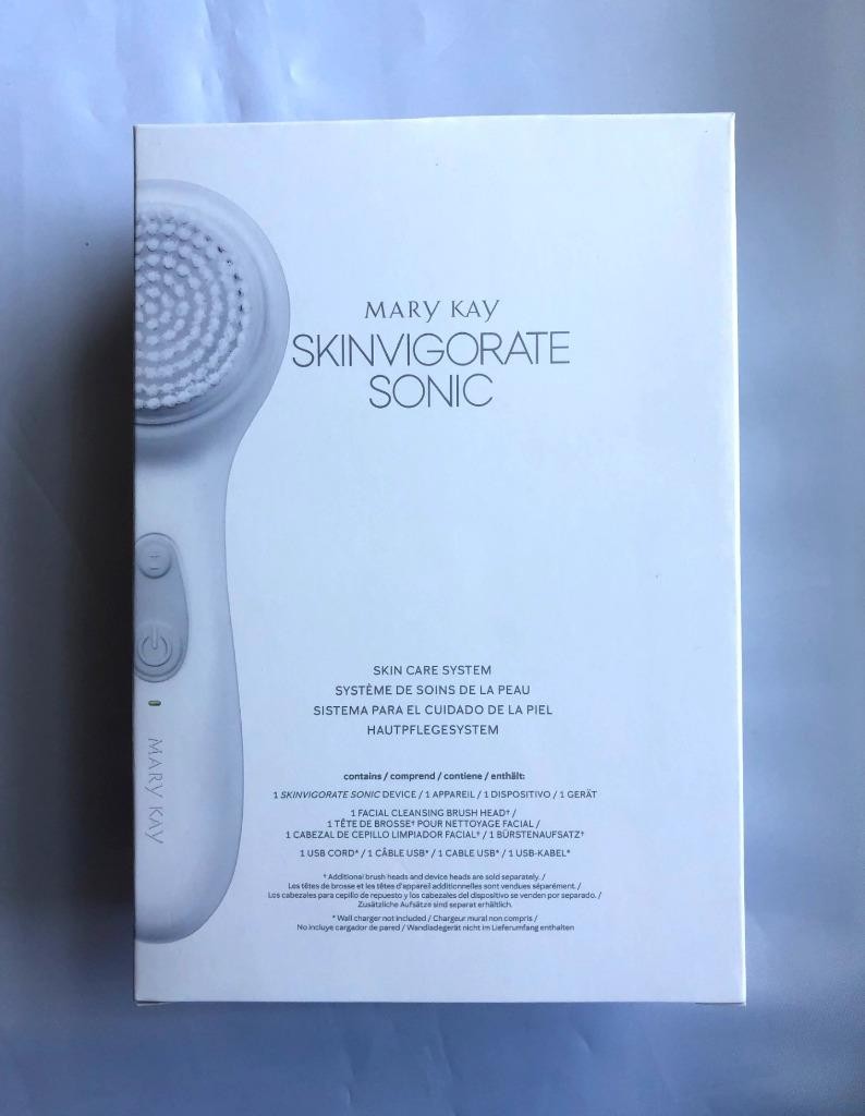 SkinVigorate Sonic Skin Care System with Brush Head & USB Cord - Deep Cleansing Device
