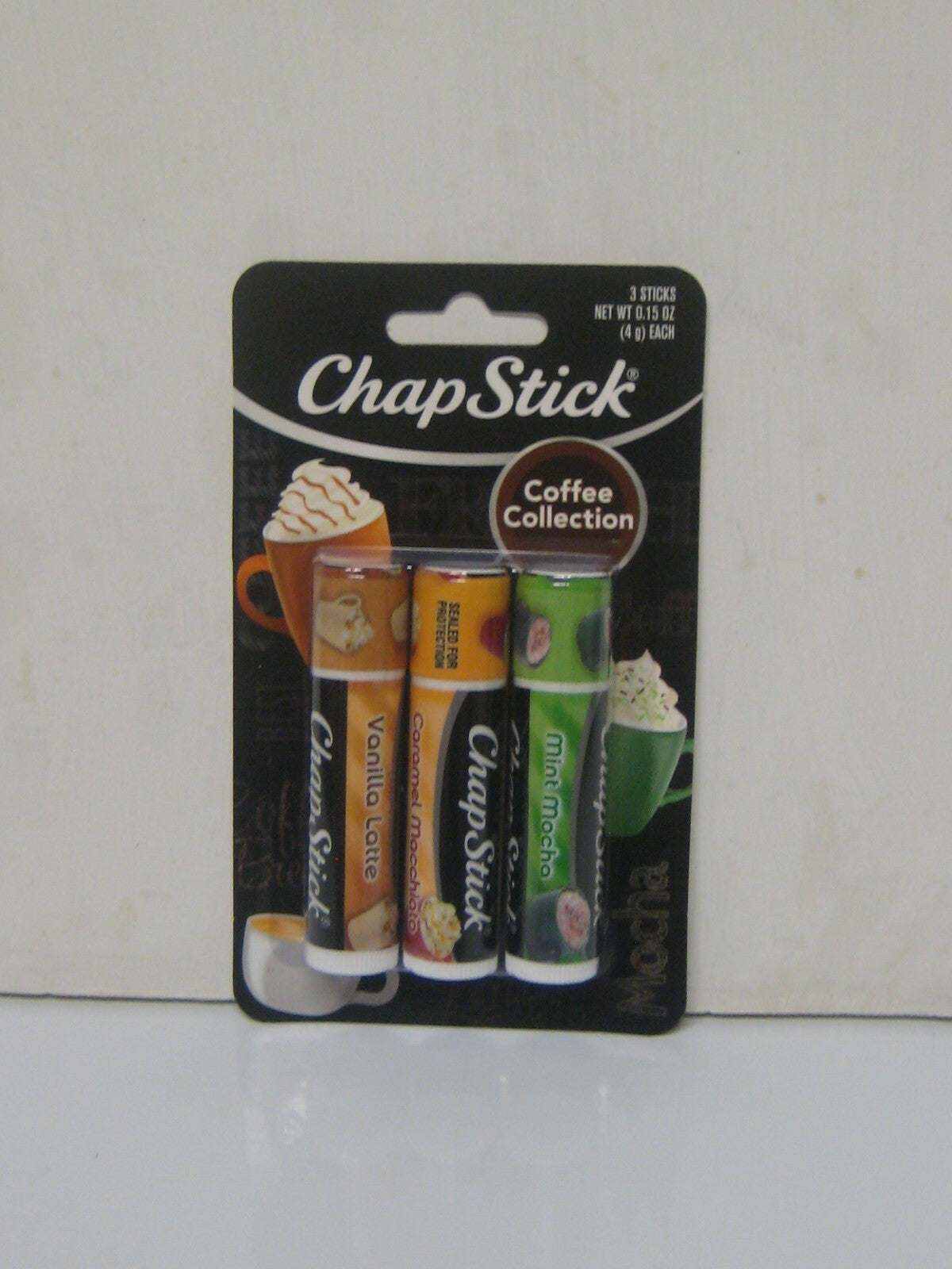 ChapStick Coffee Collection Lip Balm Set - Vanilla Latte, Caramel Macchiato, Mint Mocha