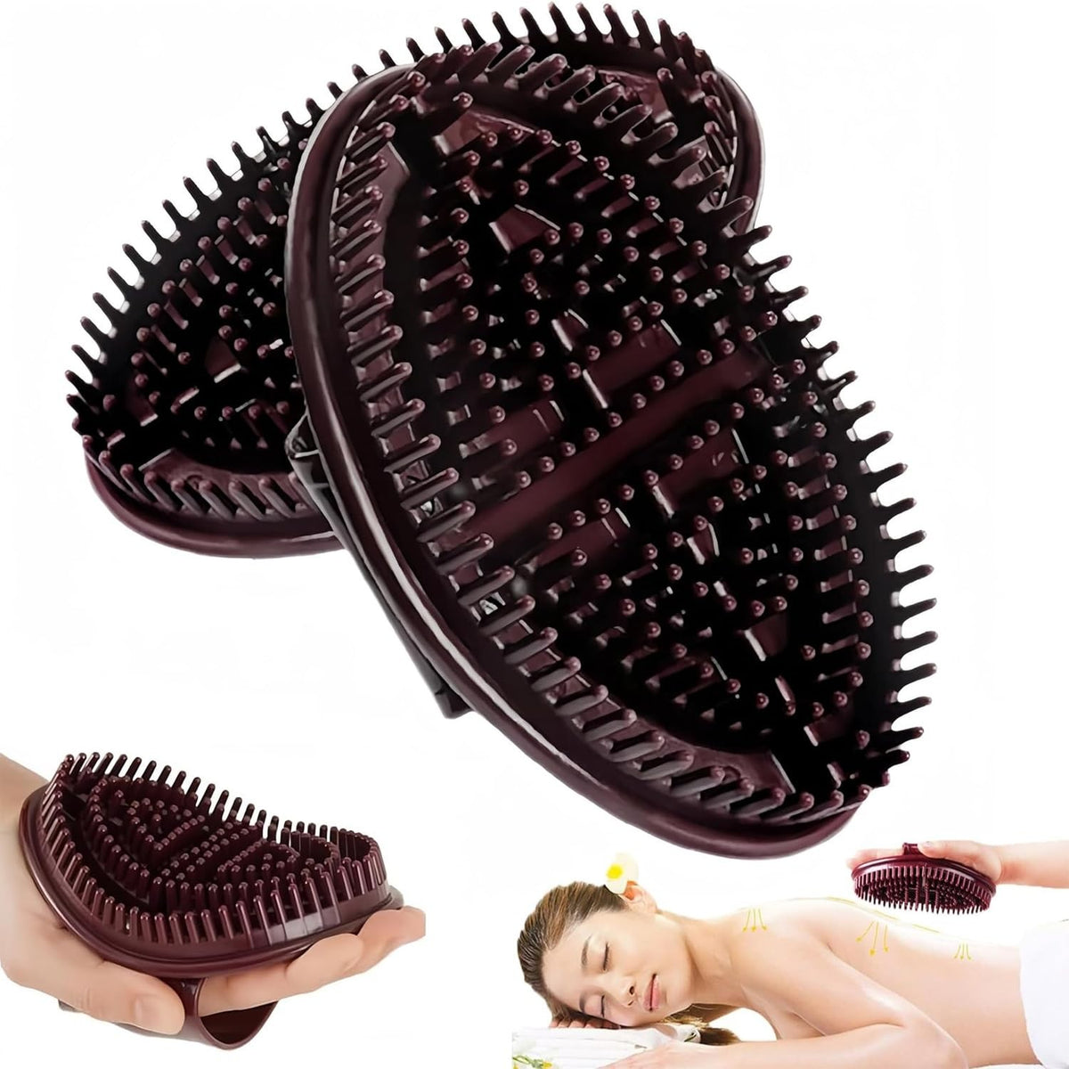 Professional Body Massage Brush Set - Meridian Silicone Skin Care Tool
