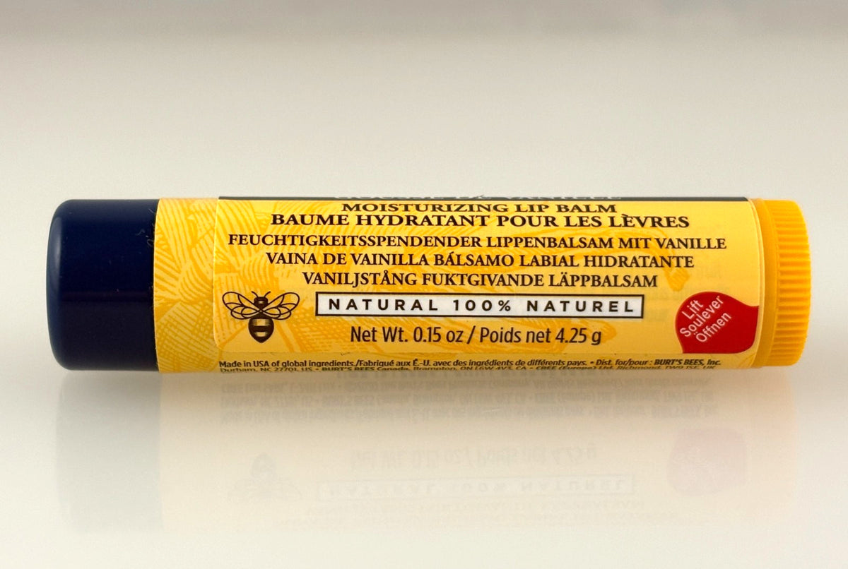 2-Pack Burt's Bees Natural Lip Balm Set - Red Dahlia & Vanilla Bean