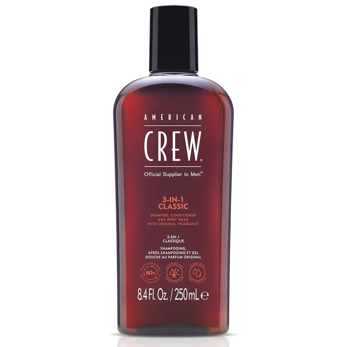 Men's Hydrating 3-in-1 Shampoo Body Wash - All Hair & Skin Types
