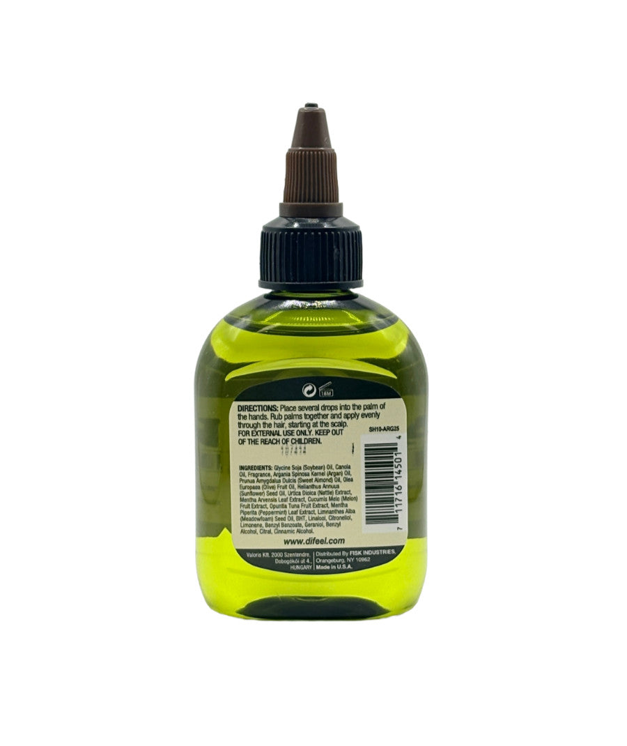 Natural Hair Oil with Argan Oil - 2.5oz Dual Pack for Dry & Damaged Hair