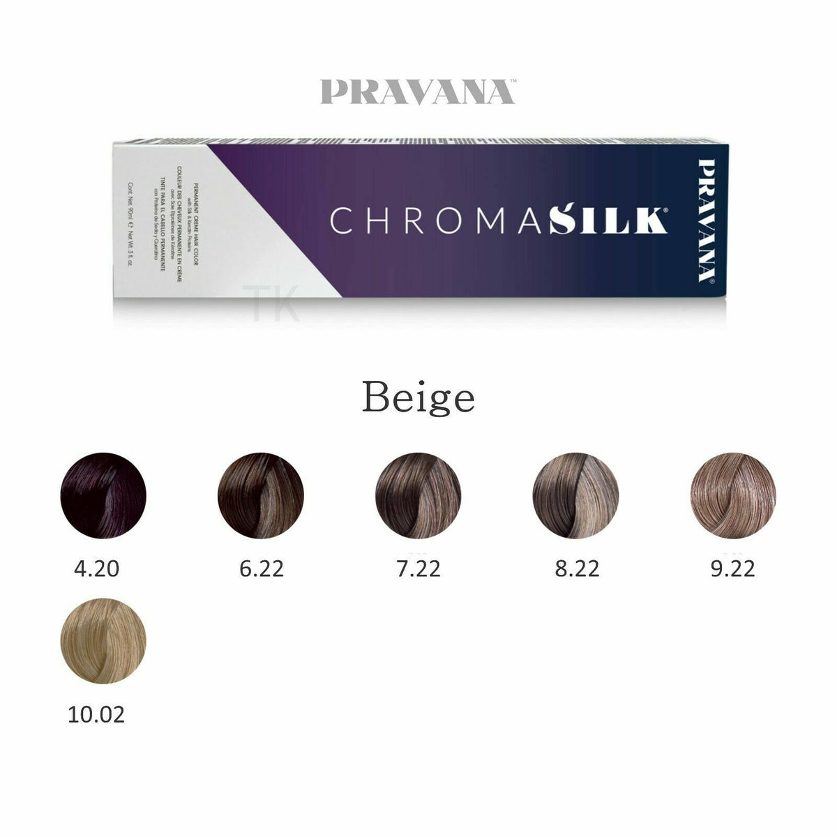 PRAVANA CHROMASILK Permanent Creme Hair Color 3oz