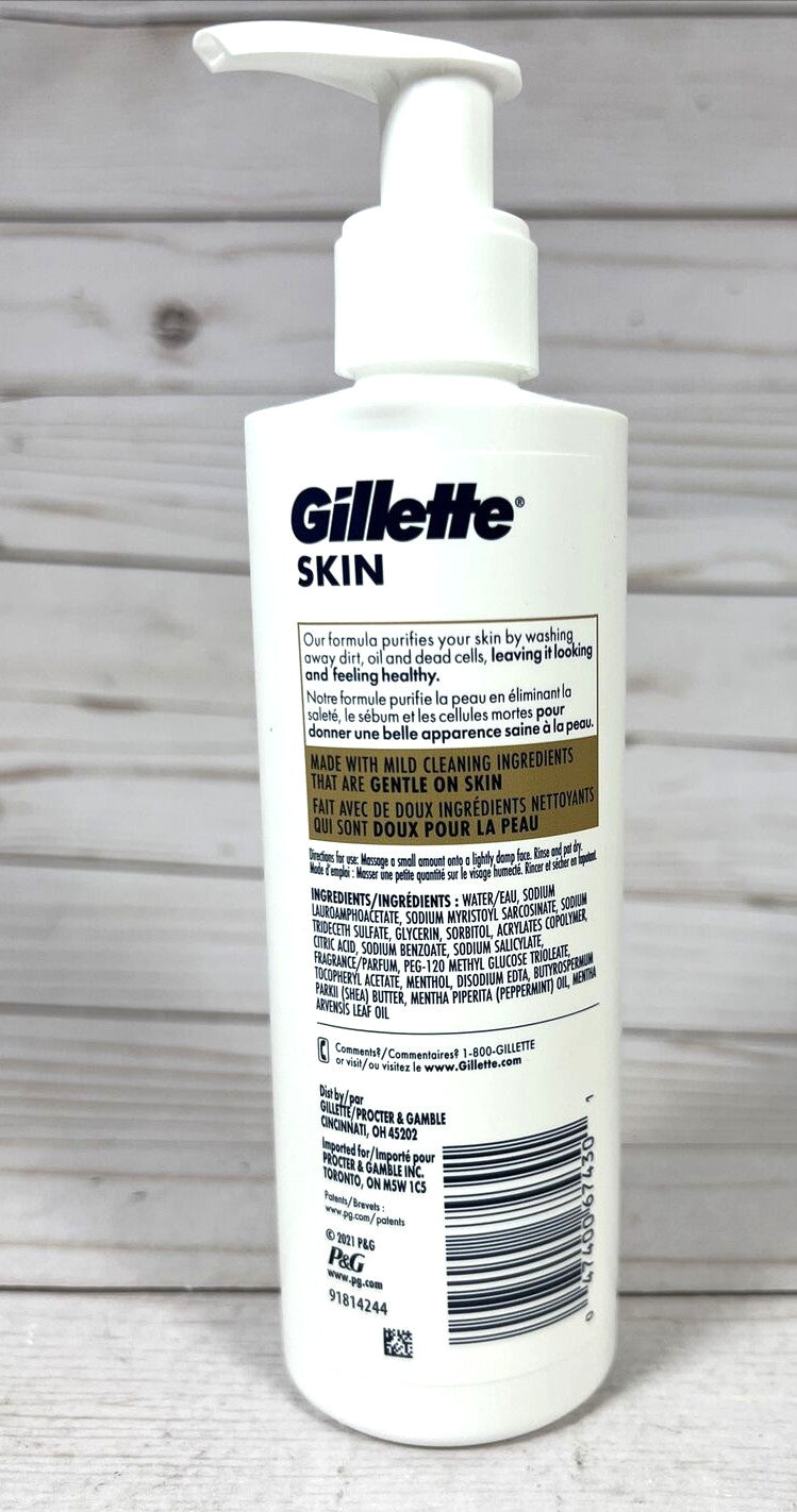Gillette Skin Face Wash Shea Butter Vitamin E Alcohol Free 7.6oz (3