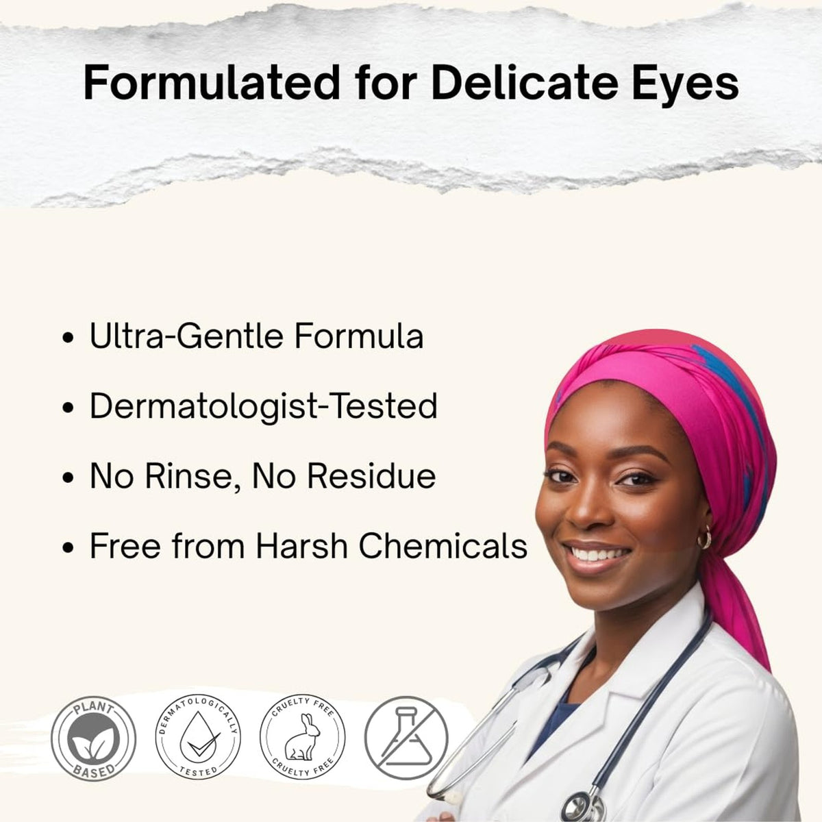 Tea Tree Oil Eyelid Wipes - Gentle Cleansing for Sensitive Eyes, 30 Count