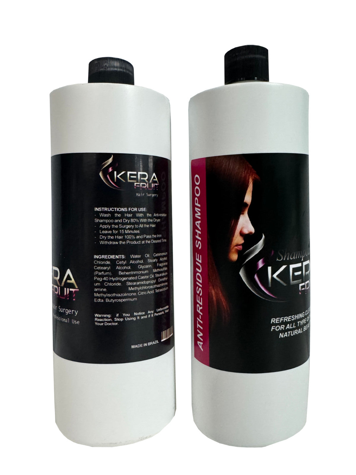 Professional Hair Treatment Kit 1L with Shampoo & Kerafruit Serum